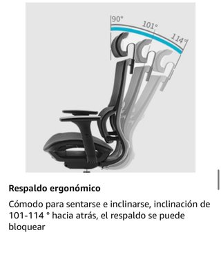 SIHOO Silla de Oficina Negra