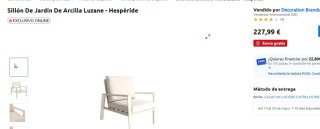 2 Sillones Hesperide Beige Exterior nuevos
