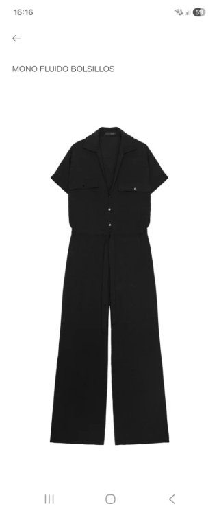 Mono Zara Negro Talla L