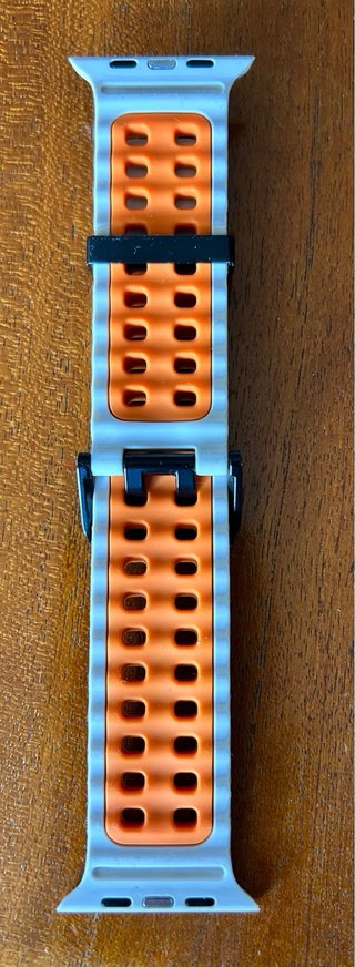 Pack 3 Correas Apple Watch Gris, Blanca y Naranja