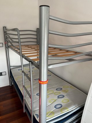 Literas metálicas 90cm + 2 colchones