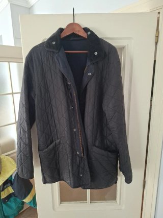 Chaqueta Barbour Talla L Azul Oscuro/gris