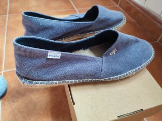 Alpargatas Silbon Azul/Beige