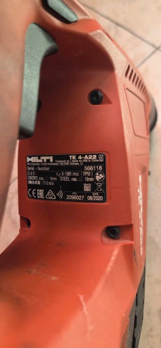 Taladro percutor Hilti TE 4-A22