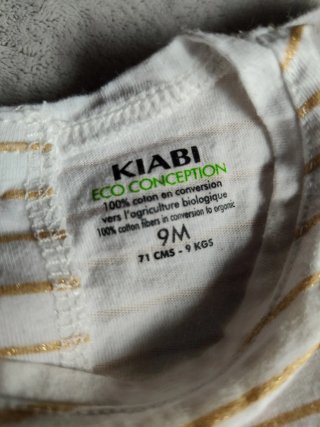 Vestitino Kiabi eco conception 9 mesi