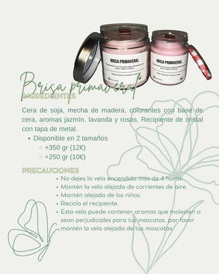 BRISA PRIMAVERAL - Vela artesanal