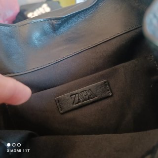 Mochila Negra Cuero Sintético