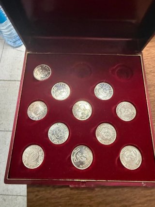 Lote monedas plata