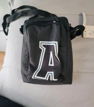 Borsa a spalla Adidas nera da uomo
