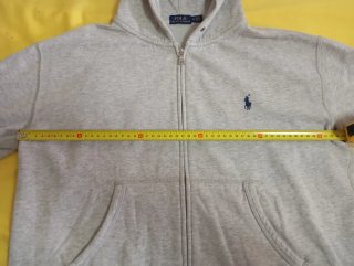 Sudadera Polo Ralph Lauren Gris Cremallera