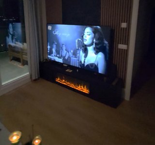Chimenea Eléctrica SKRAUT HOME LED Negra