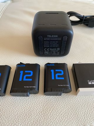 4 Batterie Telesin 12 e GoPro Enduro
