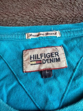 Camiseta Tommy Hilfiger Denim Azul Logo