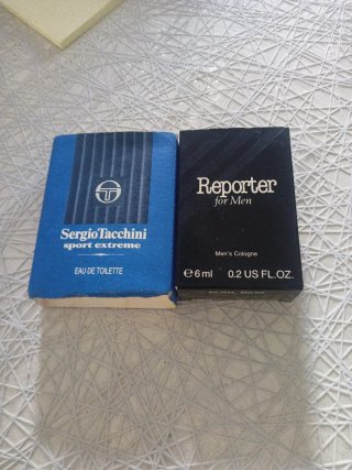 Coppia miniature profumi Sergio Tacchini Reporter