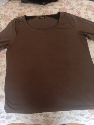 Camiseta Elcoy Talla XL Marrón con Detalles