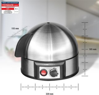 Clatronic cocedor huevos acero inoxidable