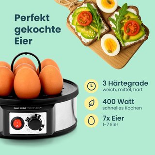 Clatronic cocedor huevos acero inoxidable