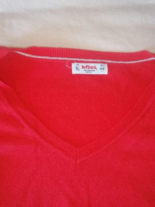 Jersey Lefties Rojo Manga Larga Talla XL