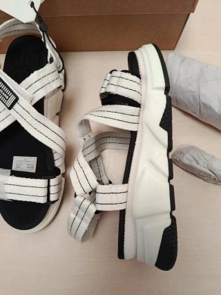 Sandalias Pepe Jeans Blancas y Negras N 38 NUEVAS