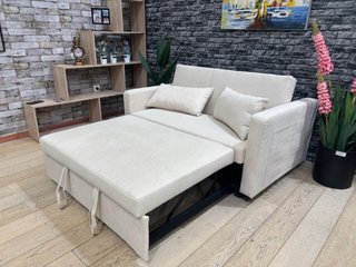Sofá Cama Beige 138cm Tela