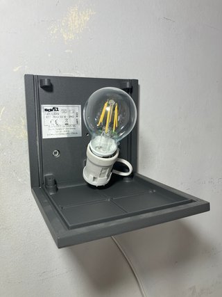 Lampada parete cubo antracite/bianco IP43