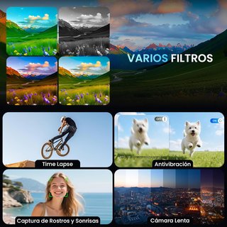 SIN ABRIR Cámara Digital 4K 64MP con WiFi