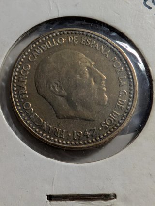*1 Peseta 1947 (53) Franco SC-