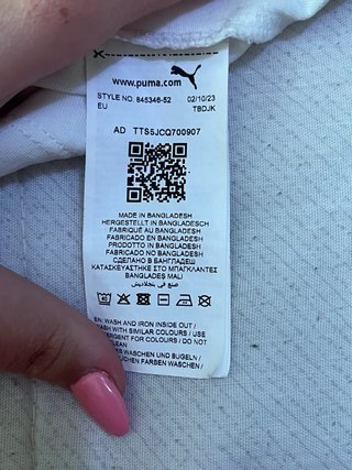 Camiseta Puma Talla 15-16 Años