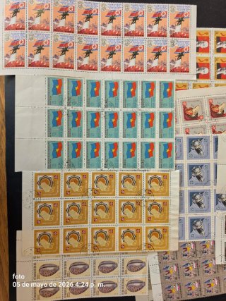 Colección de pliegos de Vietnam. Sellos