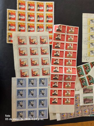 Colección de pliegos de Vietnam. Sellos