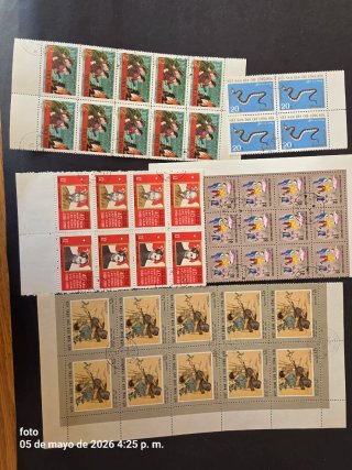 Colección de pliegos de Vietnam. Sellos