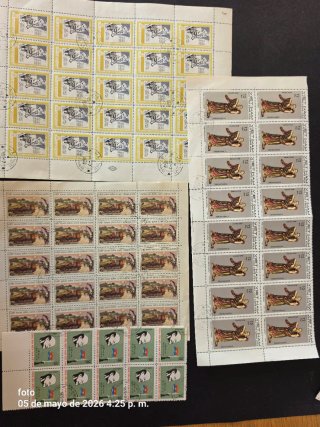 Colección de pliegos de Vietnam. Sellos