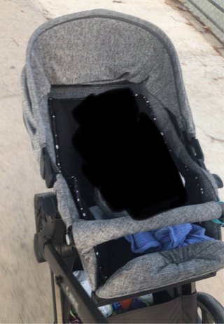Conjunto Carro Bebé Gris y Rosa
