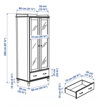 Armario Ikea Tyssedal Blanco