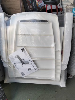 Shaf Sp Garden Tumbona Plegable, Blanco, 56x189x69