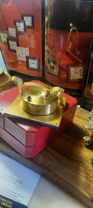 Sveglia Cartier blu lapislazzuli anni '80