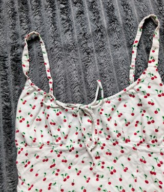Vestido Niña verano Estampado Cerezas