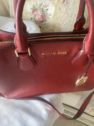 Bolso Michael Kors Rojo Piel, color granate (rojo)