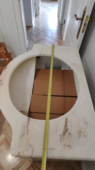 Encimera de piedra para lavabo de 56x45