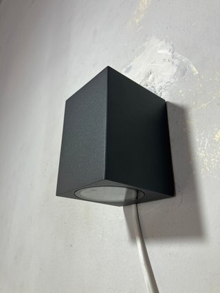 Lampada parete alluminio/vetro IP65