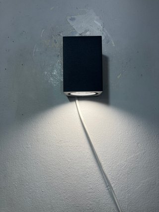 Lampada parete alluminio/vetro IP65