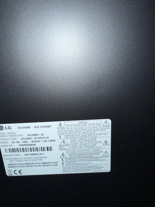 TV LG 50 Negro - Buen Estado