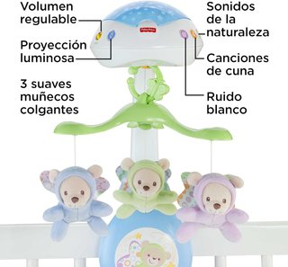 Fisher-Price móvil cuna sonidos ositos
