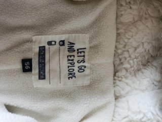 Buzo abrigo bebé gris estampado