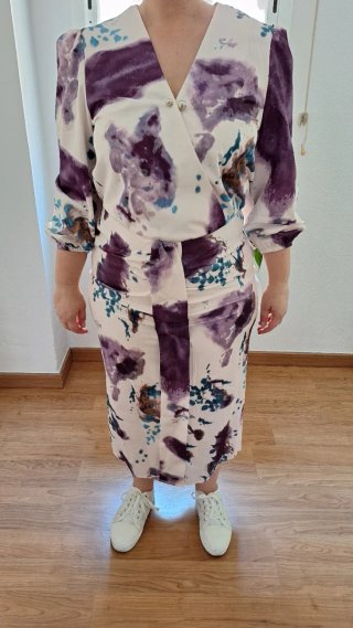 Conjunto Blusa y Falda Estampado