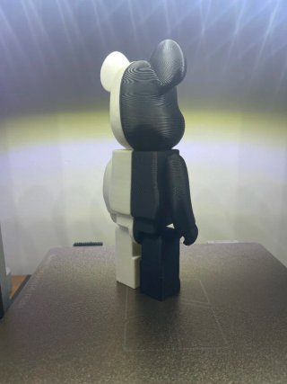 Figura Be@rbrick Mitad Esqueleto Split - Impresión
