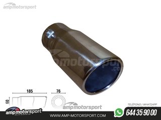 COLA DE ESCAPE REDONDA 76MM