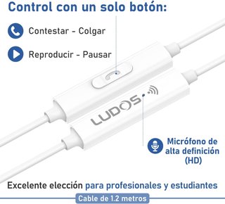 Ludos FEROX auriculares cable microfono gaming