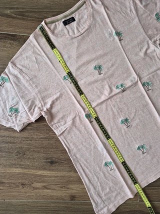 T-shirt rosa con ricami Zara Man L