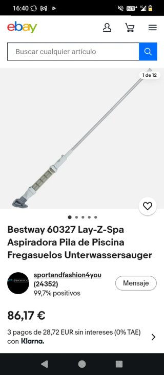 Aspirador Piscina Bestway Lay-Z-Spa